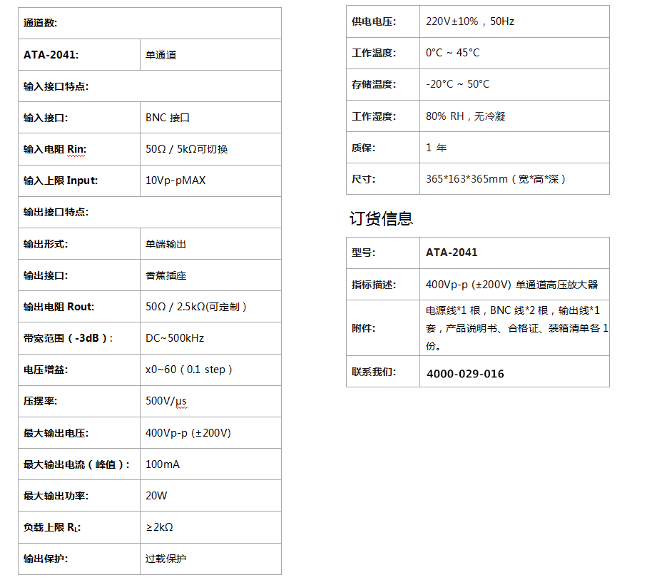 ATA-2041高壓放大器(圖1) ATA-2041高壓放大器(圖1)