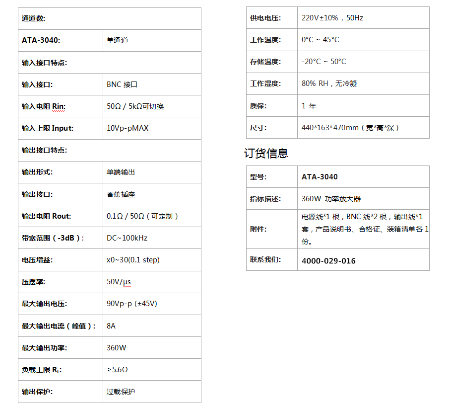 ATA-3040功率放大器(圖1) ATA-3040功率放大器(圖1)