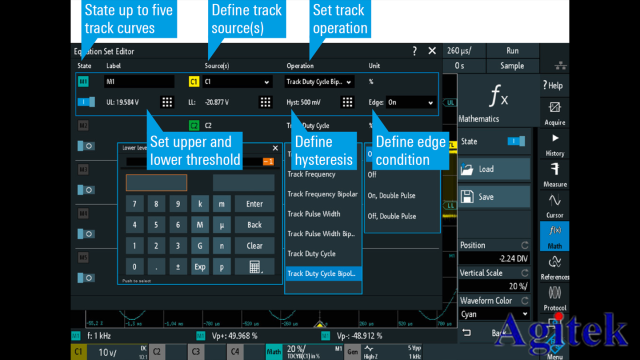 在分析脈沖寬度調制信號時,羅德和施瓦茨示波器的應用(圖4) 在分析脈沖寬度調制信號時,羅德和施瓦茨示波器的應用(圖4)