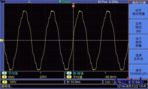 泰克示波器在UPS電源整流電壓測試的應用(圖4) 泰克示波器在UPS電源整流電壓測試的應用(圖4)