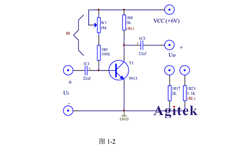 單級(jí)交流放大器的模電實(shí)驗(yàn)原理(圖4) 單級(jí)交流放大器的模電實(shí)驗(yàn)原理(圖4)
