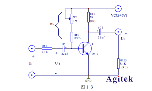 單級(jí)交流放大器的模電實(shí)驗(yàn)原理(圖9) 單級(jí)交流放大器的模電實(shí)驗(yàn)原理(圖9)