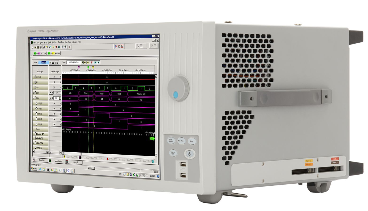 16853A通道便攜式邏輯分析儀(圖2) 16853A通道便攜式邏輯分析儀(圖2)