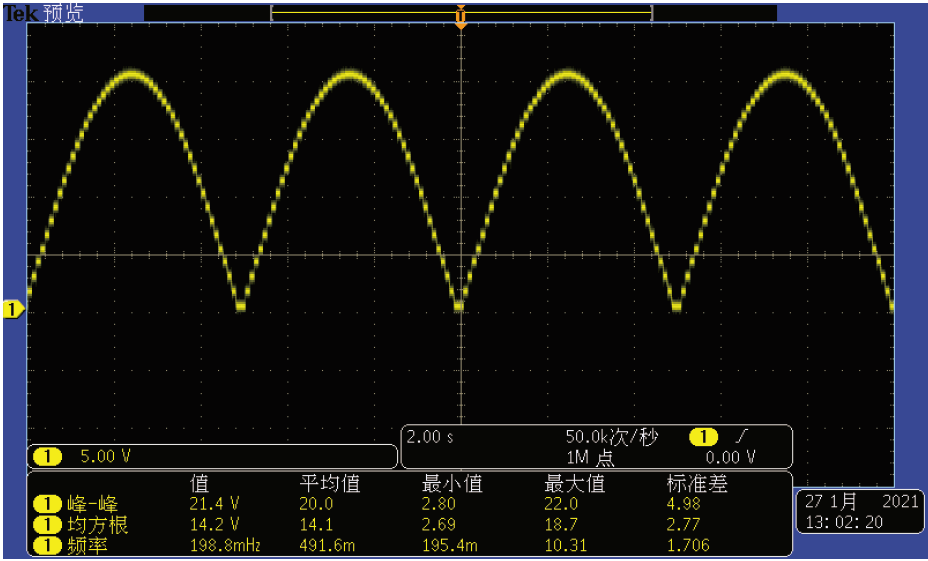 序列功能生成的半波正弦 FTH系列大功率可編程直流電源(圖3)