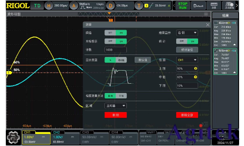 普源示波器測量相位差的方法(圖2) 普源示波器測量相位差的方法(圖2)