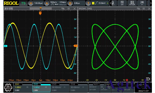 普源示波器測量相位差的方法(圖6) 普源示波器測量相位差的方法(圖6)