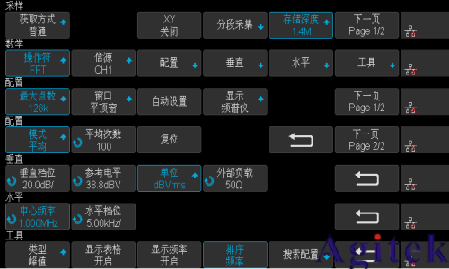 使用鼎陽示波器FFT功能精確測量調(diào)幅信號調(diào)制深度(圖2)
