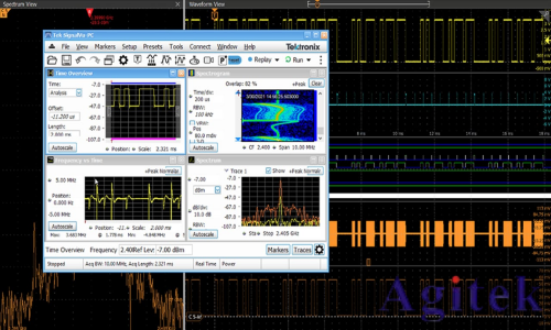 泰克4、5和6系列示波器使用跨域和多通道信號分析進行嵌入式RF測試(圖1)