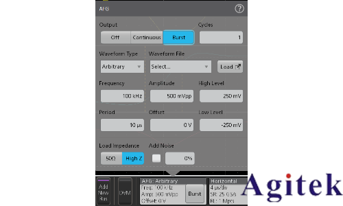 使用泰克5/6系列MSO內置任意波形發生器進行功率半導體器件的雙脈沖測試(圖5) 使用泰克5/6系列MSO內置任意波形發生器進行功率半導體器件的雙脈沖測試(圖5)