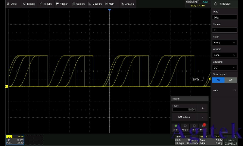 觸發電平與沿相交，但沒有實際觸發信號該怎么設置？(圖1)