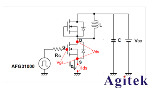 使用示波器和任意函數(shù)發(fā)生器對功率半導(dǎo)體器件進行雙脈沖測試(圖14) 使用示波器和任意函數(shù)發(fā)生器對功率半導(dǎo)體器件進行雙脈沖測試(圖14)