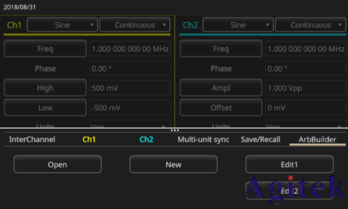 泰克AFG31000 系列信號發(fā)生器如何打開或保存任意波形(圖2) 泰克AFG31000 系列信號發(fā)生器如何打開或保存任意波形(圖2)