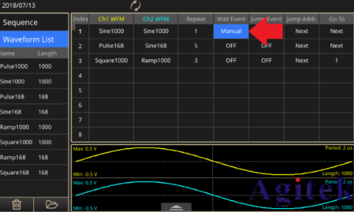 泰克AFG31000 系列任意函數發生器如何使用高級模式(圖8) 泰克AFG31000 系列任意函數發生器如何使用高級模式(圖8)