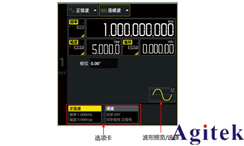 普源信號發(fā)生器DG900 pro系列輸出鋸齒波(圖1)
