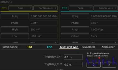 泰克AFG31000系列信號發生器如何同步多臺儀器(圖4) 泰克AFG31000系列信號發生器如何同步多臺儀器(圖4)