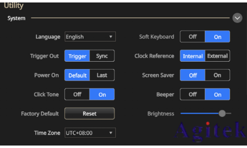 泰克AFG31000 系列任意函數(shù)發(fā)生器系統(tǒng)菜單設(shè)置 