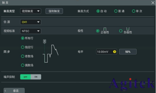 普源示波器DHO800視頻觸發(fā)