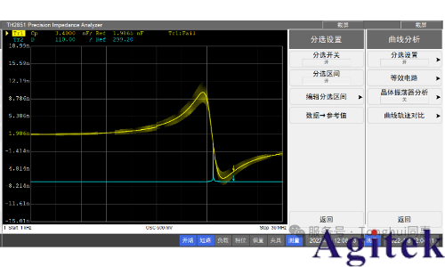 同惠LCR測(cè)試儀TH2851晶振分析應(yīng)用(圖2) 同惠LCR測(cè)試儀TH2851晶振分析應(yīng)用(圖2)