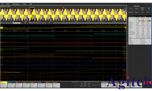 使用泰克示波器對三相電機驅動器進行測量(圖7) 使用泰克示波器對三相電機驅動器進行測量(圖7)