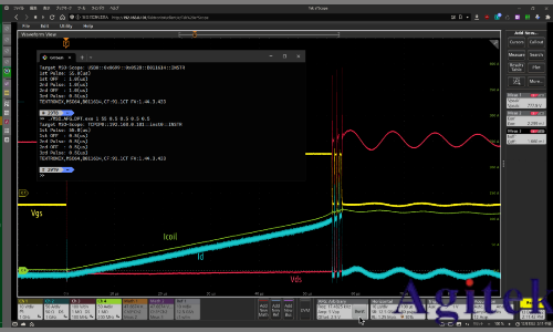 使用泰克示波器5/6系列MSO進行功率半導體器件的雙脈沖測試(圖6) 使用泰克示波器5/6系列MSO進行功率半導體器件的雙脈沖測試(圖6)