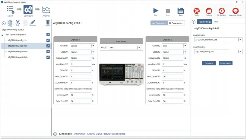 泰克AFG31000信號發(fā)生器在4200A平臺的遠程集成應用(圖11) 泰克AFG31000信號發(fā)生器在4200A平臺的遠程集成應用(圖11)