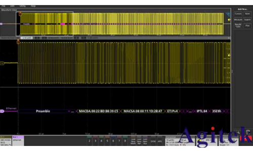 使用泰克示波器調試以太網問題(圖1) 使用泰克示波器調試以太網問題(圖1)