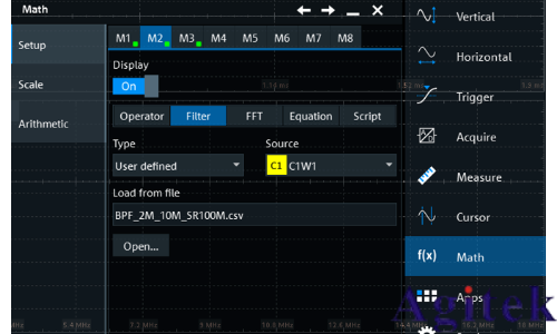 羅德與施瓦茨RTO6系列示波器的自定義濾波器功能助力電源紋波測試(圖3) 羅德與施瓦茨RTO6系列示波器的自定義濾波器功能助力電源紋波測試(圖3)