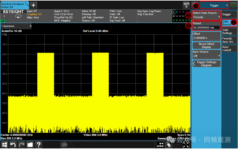 keysight是德頻譜分析儀的時(shí)間門控測(cè)量詳解(圖4)