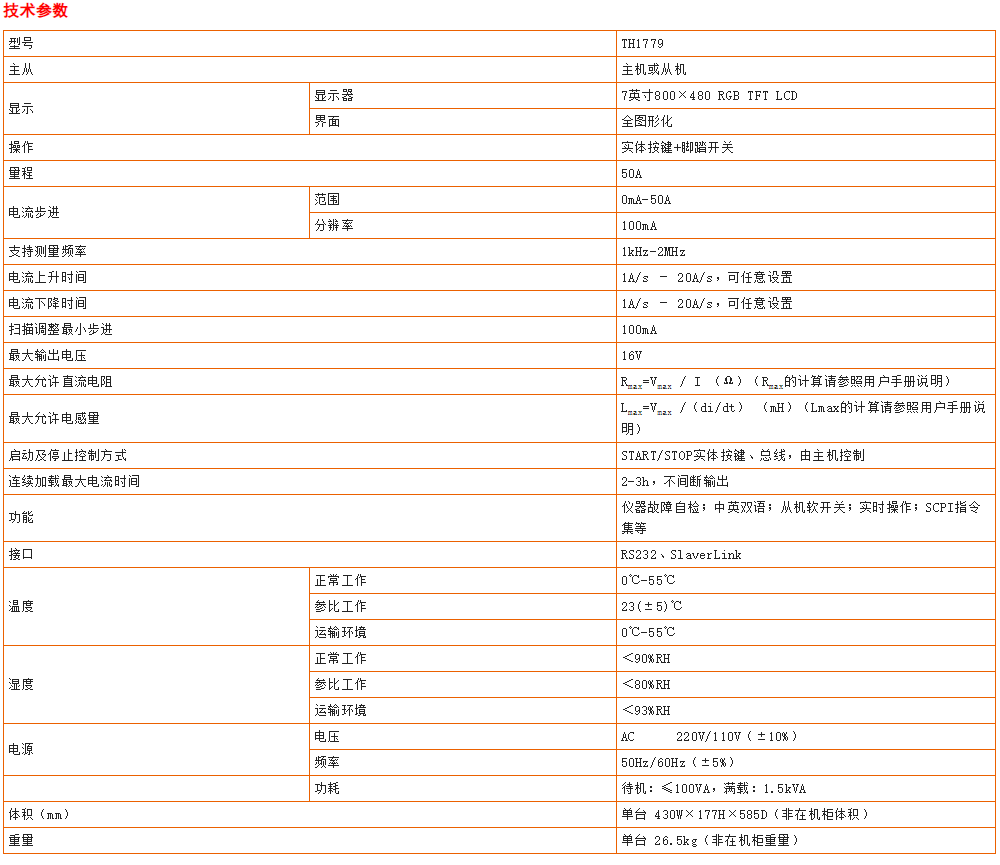 同惠TH1779直流偏置電流源(圖1) 同惠TH1779直流偏置電流源(圖1)