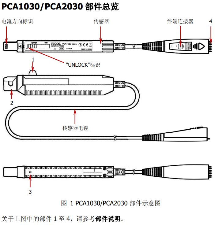 普源PCA1030電流探頭(圖1) 普源PCA1030電流探頭(圖1)